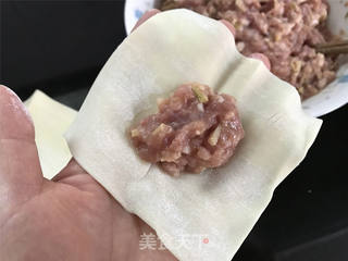 鲜肉大馄饨的做法步骤:5
