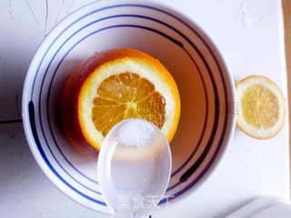 盐蒸橙子的做法步骤:3
