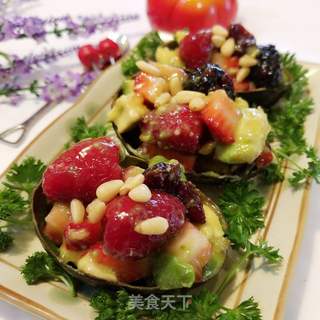 酪梨杂果沙拉的做法步骤:9