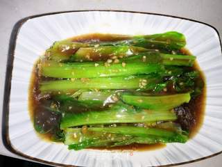 #快手素菜#白灼油麦菜的做法步骤：13