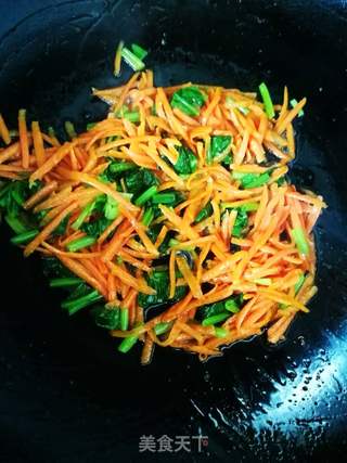胡萝卜鸡蛋饼的做法步骤:6