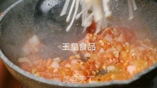茄汁金针菇的做法步骤:5