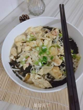 虾仁滑蛋面的做法步骤:10