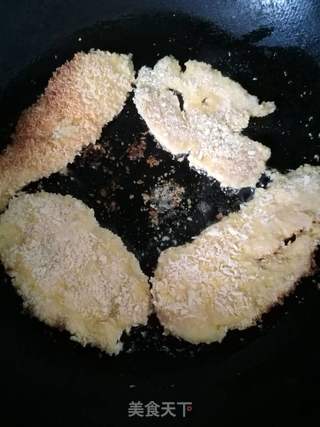 煎鸡排的做法步骤:9