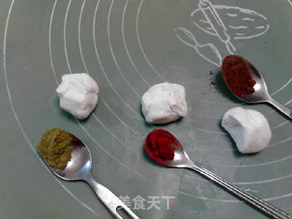 三色大理石汤圆的做法步骤:4