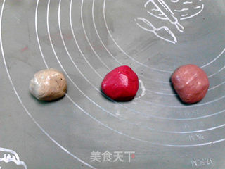 三色大理石汤圆的做法步骤:5