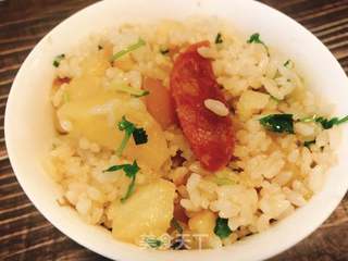 腊味土豆焖饭的做法步骤:9