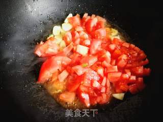 西红柿胡萝卜汤面的做法步骤:5