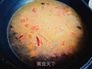 西红柿胡萝卜汤面的做法步骤:6