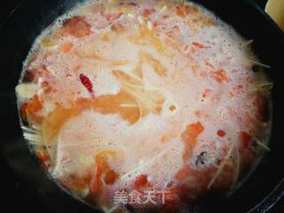 西红柿胡萝卜汤面的做法步骤:7