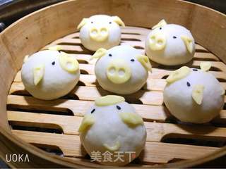 小猪馒头的做法步骤:7
