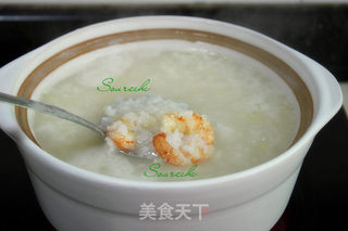 虾仁菠菜粥的做法步骤:7