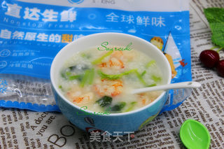 虾仁菠菜粥的做法步骤:9