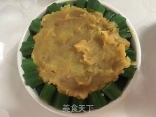 绣球秋葵的做法步骤:9