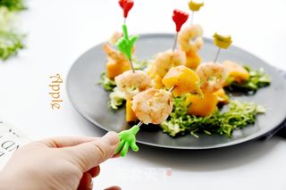芒果红虾串的做法步骤:8