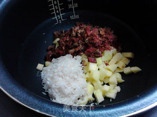 腊肉土豆焖饭的做法步骤:6