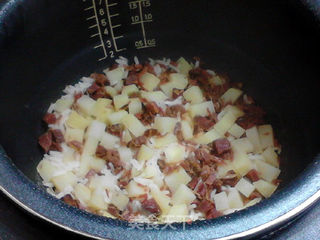 腊肉土豆焖饭的做法步骤:10