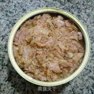 金枪鱼蟹肉棒炒饭的做法步骤：5