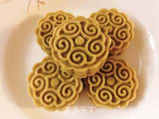 抹茶绿豆糕的做法步骤:9