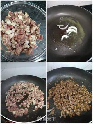 平底锅版牛肉披萨的做法步骤：3