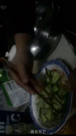 海蜇丝 黄瓜菱片的做法步骤:8
