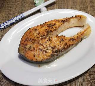 香煎三文鱼的做法步骤:5