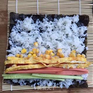 什锦紫菜包饭的做法步骤:7