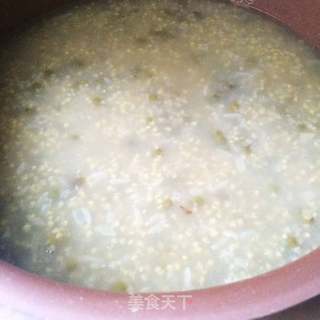 绿豆百合粥的做法步骤:7