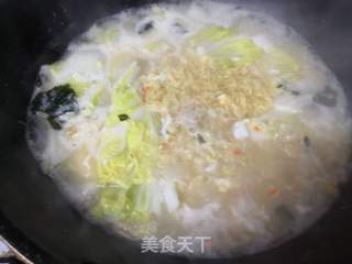 白菜豆腐方便面的做法步骤：6