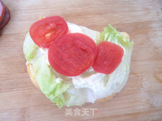 鸡蛋火腿三明治的做法步骤:9