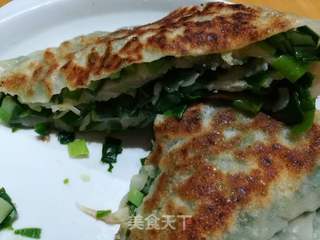 韭菜虾皮馅饼的做法步骤:8
