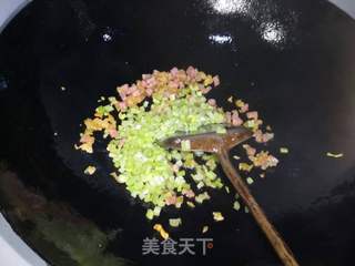 榨菜火腿芹菜疙瘩汤的做法步骤:8
