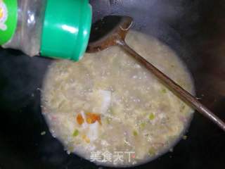 榨菜火腿芹菜疙瘩汤的做法步骤:15