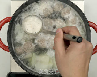 冬瓜丸子汤的做法步骤:6