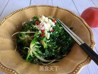 蒜末拌荠菜的做法步骤：14