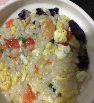 五彩虾仁炒饭的做法步骤:20