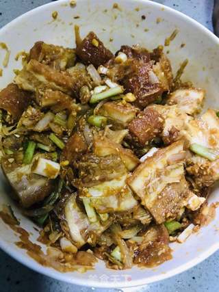 蒜炒扣肉的做法步骤:8