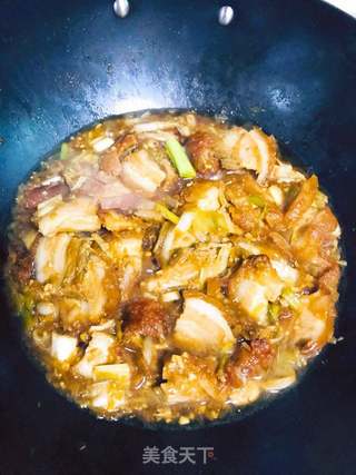 蒜炒扣肉的做法步骤:10