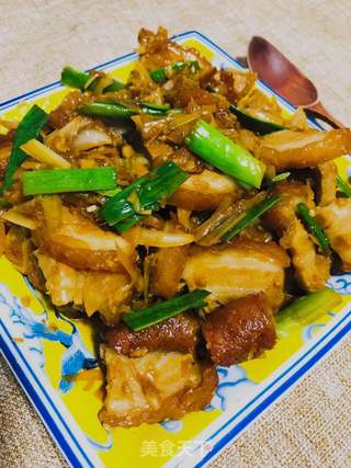 蒜炒扣肉的做法步骤:11