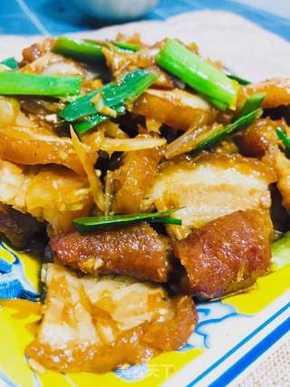 蒜炒扣肉的做法步骤:12