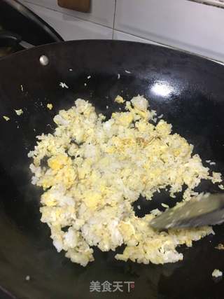 肉丸子炒饭的做法步骤:9