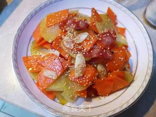 香肠炒土豆片的做法步骤:11