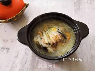 萝卜丝鲫鱼汤的做法步骤:11