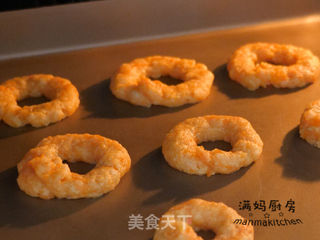宝宝辅食苹果甜甜圈的做法步骤:12