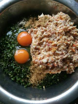 荠菜煎饺的做法步骤:3