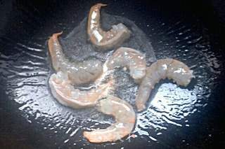 虾仁菠萝炒饭的做法步骤:5