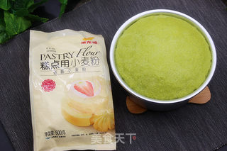 菠菜马拉糕的做法步骤:9