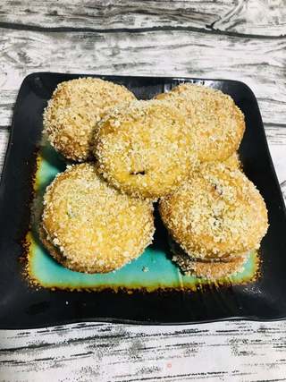 雪花南瓜饼的做法步骤:12