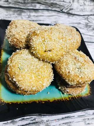 雪花南瓜饼的做法步骤:13