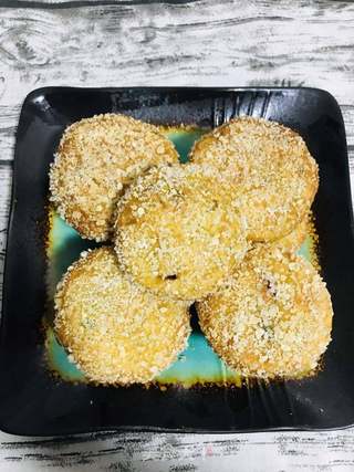 雪花南瓜饼的做法步骤:15